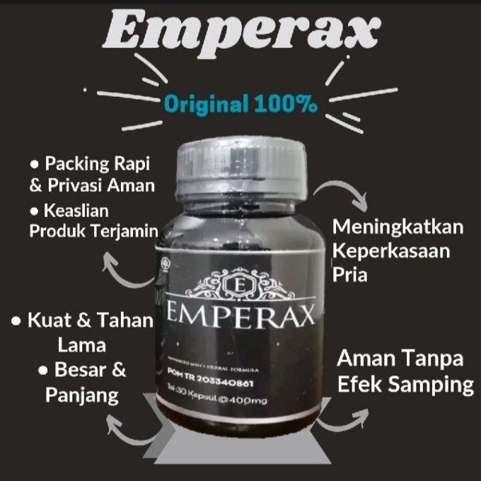 DENGAN EMPERAX ADVANCED MEN HERBAL FORMULA : aphrodisiaque HOMME lot de 2 caps NOIRE de 400 mg chaq