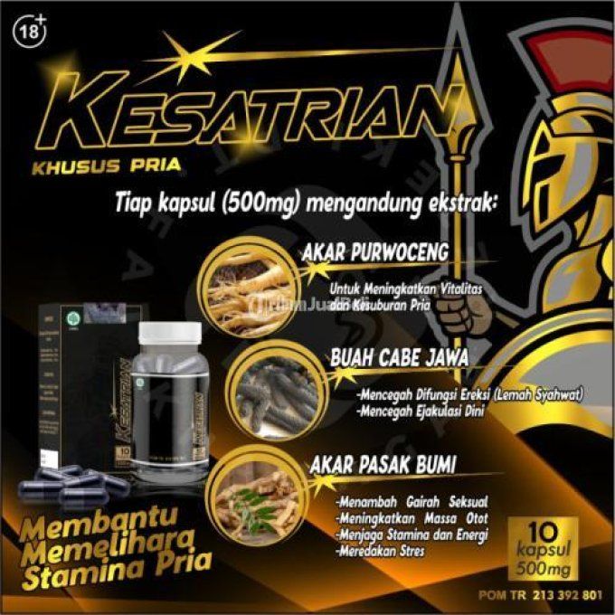 KESATRIAN PURE  BOTANICAL SEXUAL FORMULA FOR MEN  : HERBAL MALE ENHANCEMENT  CAPSULES , lot de 2 cap