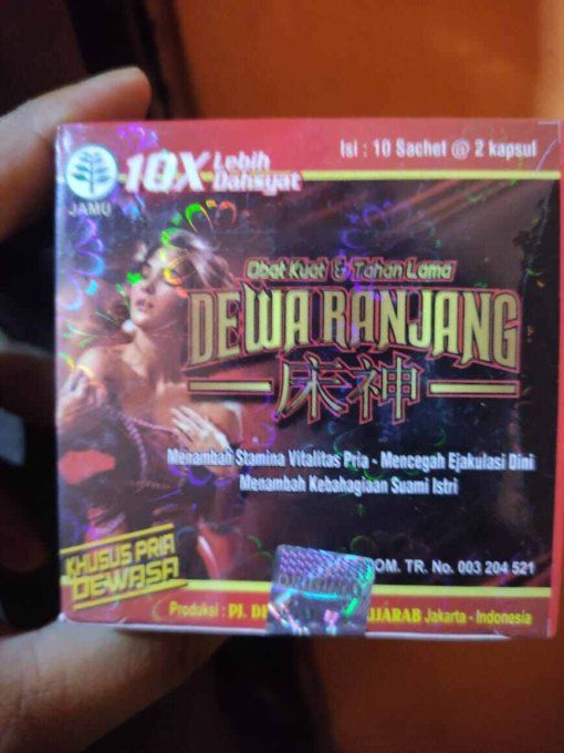 HERBA  DEWA  RANJANG : 100% HOMMES ET FEMMES , aphrodisiaque vegetal, lot de 2 caps ROUGE, exp 2026