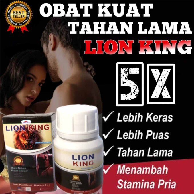 LION KING pure plant based sexual stimulant for men : lot 2 caps  VEGETALES  blanches de 500mg 