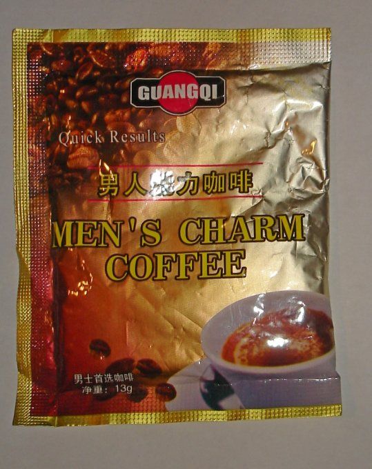 MEN CHARM COFFEE SEXUAL COFFEE FOR MEN: lot de 1 sachet de 13 grammes pour 2 usages , expire 07.2025