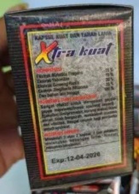 XTRA KUAT   PURE BOTANICAL SEXUAL FORMULA FOR MEN  : HERBAL MALE ENHANCEMENT CAPSULES ,  lot 2 CAPS 