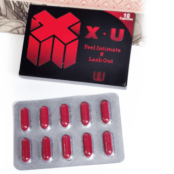 X - U  herbal sex capsules for male performance : aphrodisiaque homme , 100% VEGETAL , lot de 2 caps